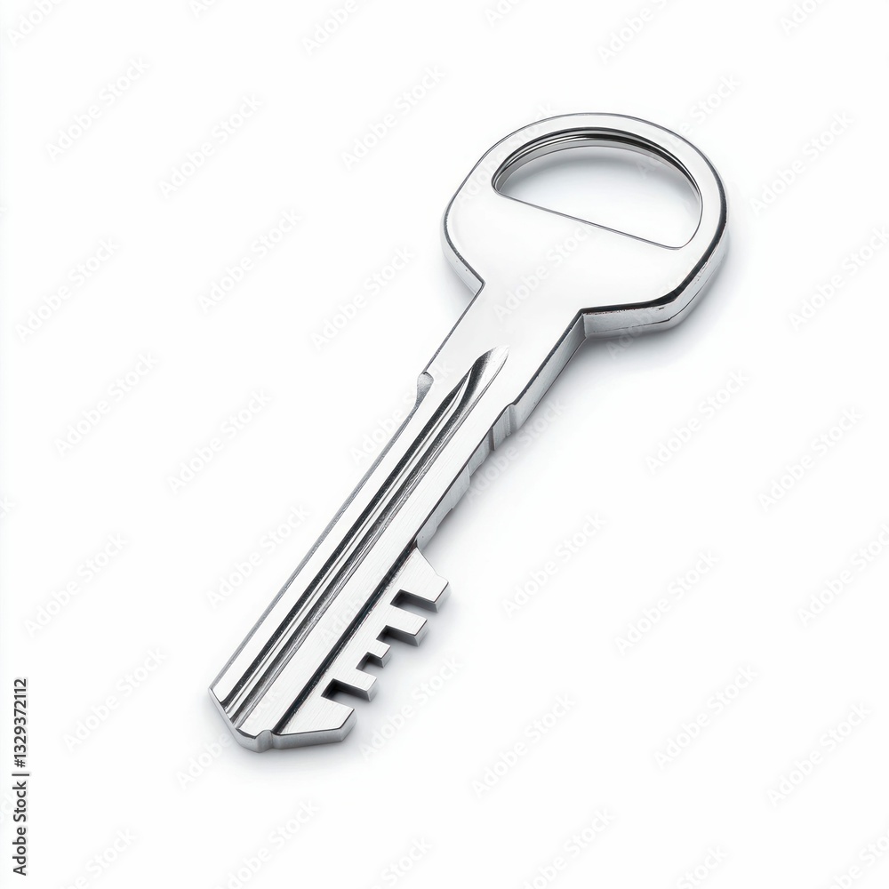 Sleek Silver Security Key Sleek Silver Security Key