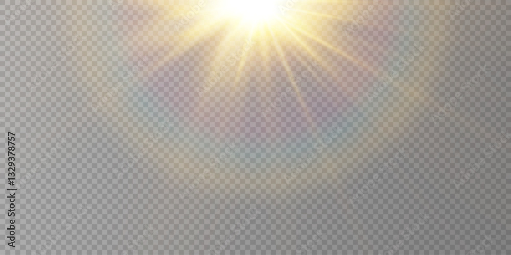 Vector transparent sunlight with special lens flare effect Vector transparent sunlight with special lens flare effect
