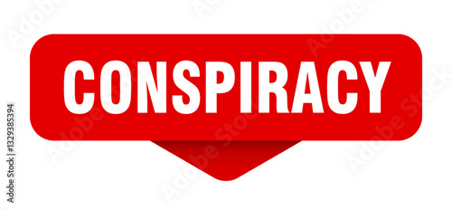 conspiracy sticker. conspiracy sign on transparent background