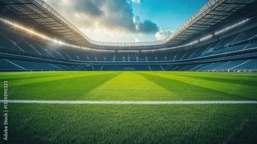 Empty Stadium: Awaiting the Roar of the Crowd Empty Stadium: Awaiting the Roar of the Crowd
