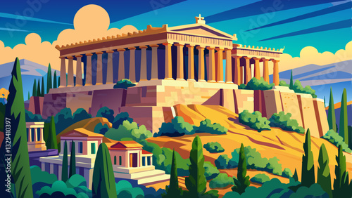 Parthenon on the Acropolis in Athens, Greece