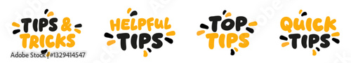 Tips & tricks, Helpful tips, Top tips and Quick tips
