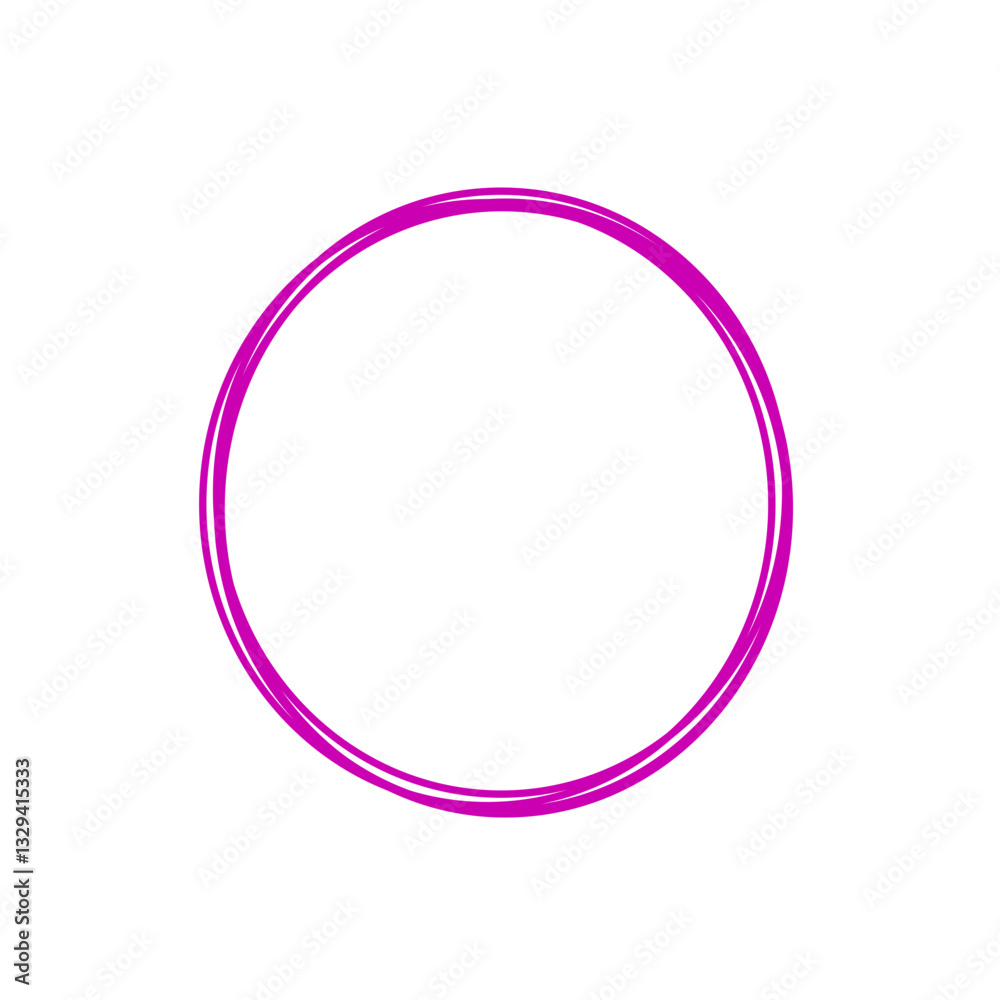 Simple pink circle design on white background Simple pink circle design on white background