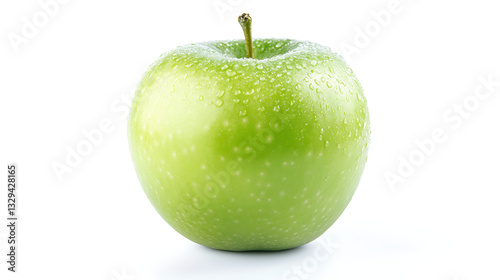 granny smith apple with white background  photo