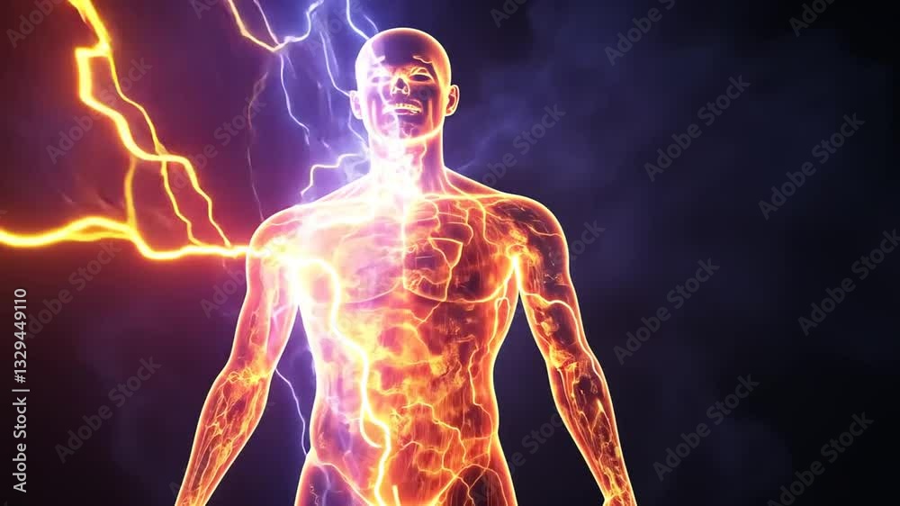 Elektrische Impulse im neuronalen Netzwerk