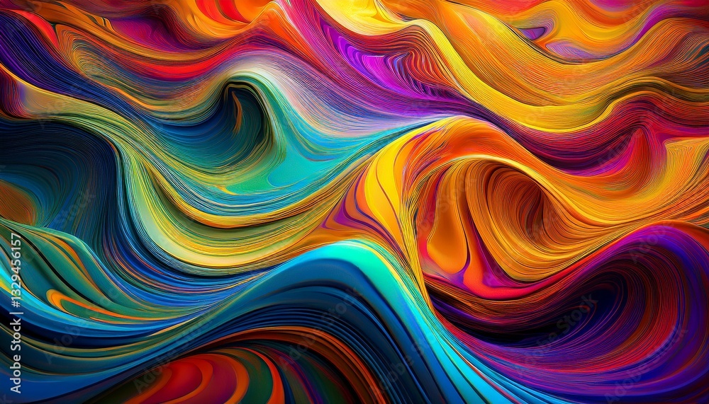 Irregular waves of color bending in strange patterns, creating a liquid-like movement that feels dynamic and fluid.
Irregular waves of color bending in strange patterns, creating a liquid-like movement that feels dynamic and fluid.
