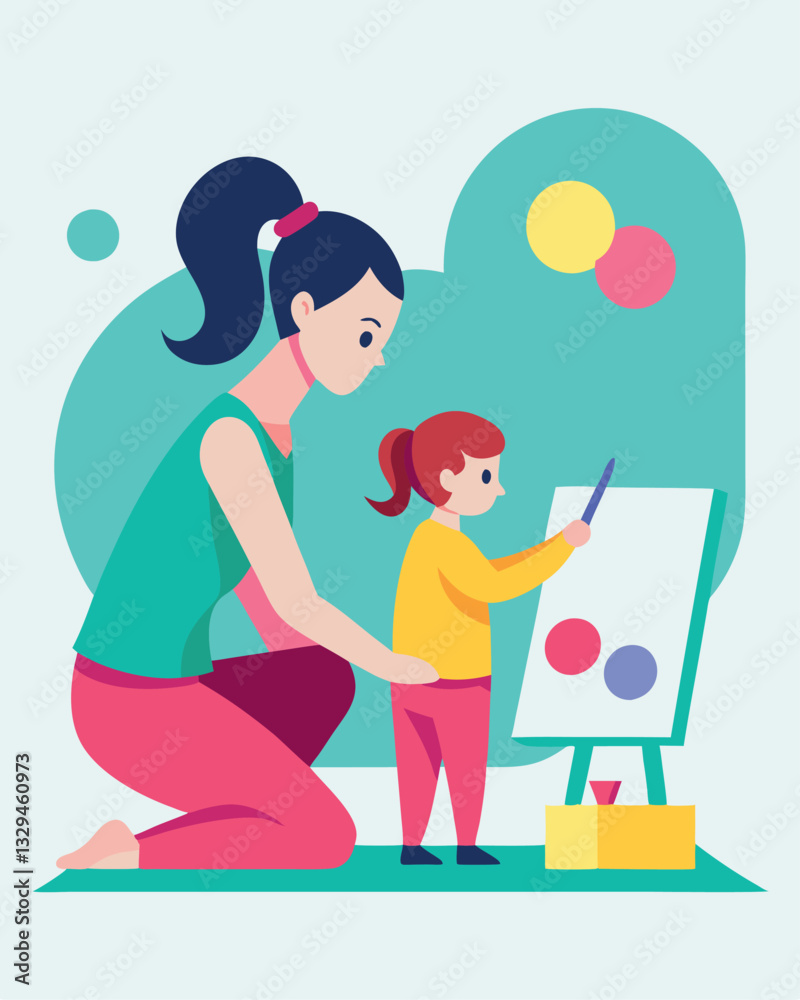 Joyful Mother's Day: A Mom and Child's Artistic Adventure fun love happy family bright tender playful Joyful Mother's Day: A Mom and Child's Artistic Adventure fun love happy family bright tender playful