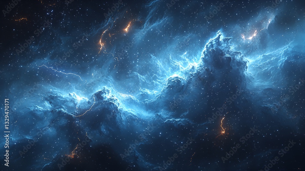 Obraz premium Cosmic Nebulae in Deep Space (1)