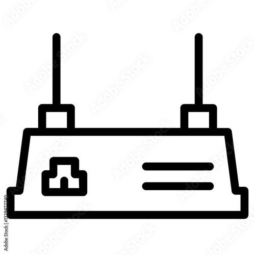 Router Modem Wifi Line Icon