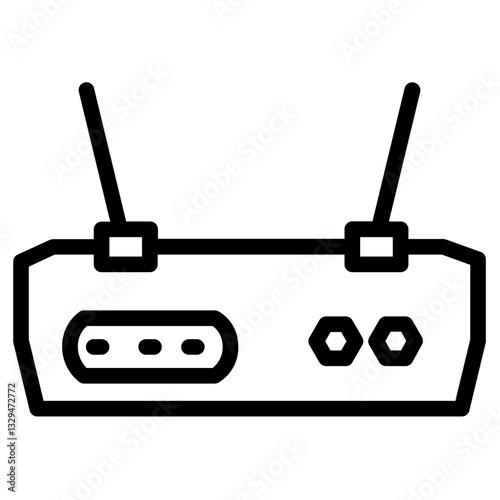 Router Modem Wifi Line Icon