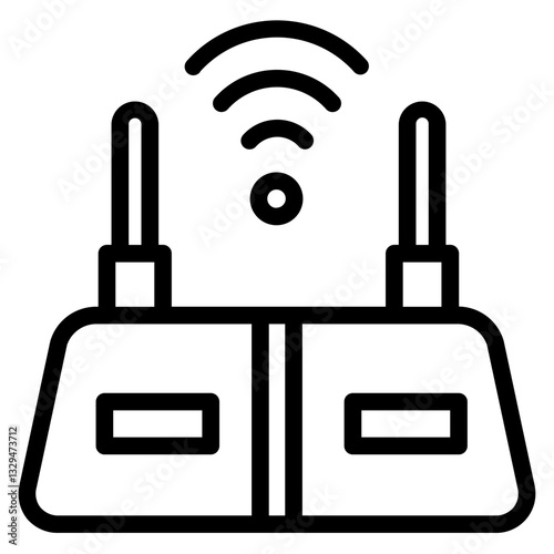 Router Modem Wifi Line Icon