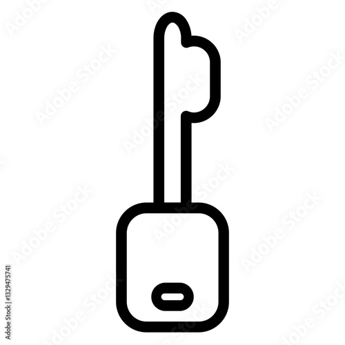Key Security Unlock Line Icon