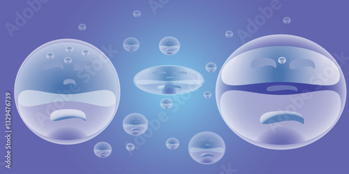 Bubble background bubble art circle