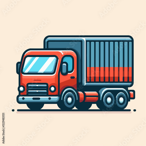 vector illustration of a truck