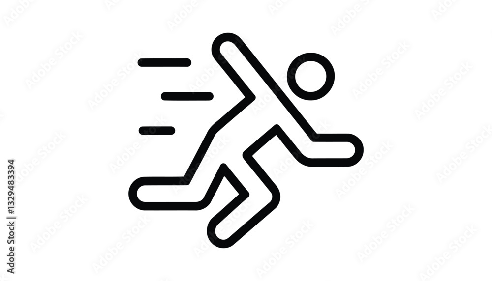 Running Person Icon. Running Person Icon.