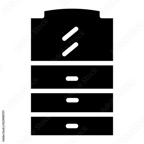 Drawer Furniture Home Glyph Icon