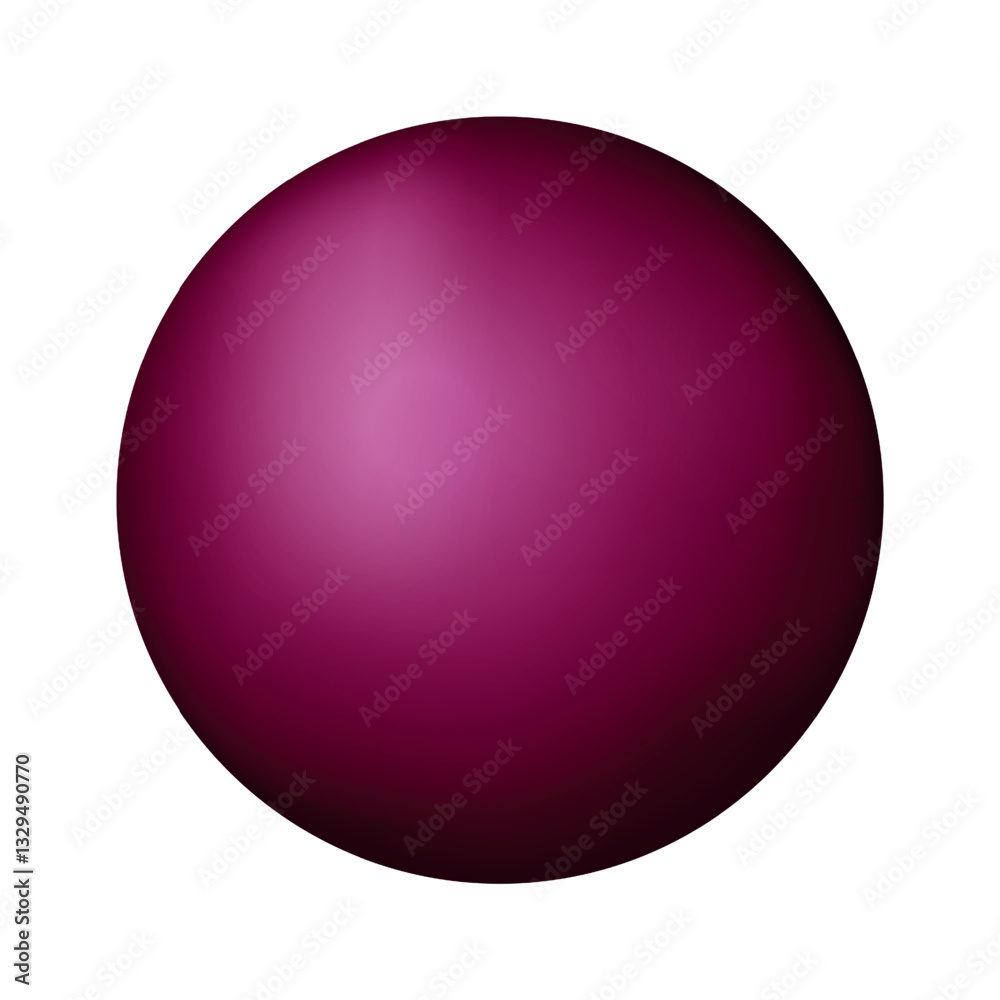 Glass pink ball or precious pearl. Glossy realistic ball, 3D abstract vector illustration highlighted on a white background. Big metal bubble with shadow. Glass pink ball or precious pearl. Glossy realistic ball, 3D abstract vector illustration highlighted on a white background. Big metal bubble with shadow.
