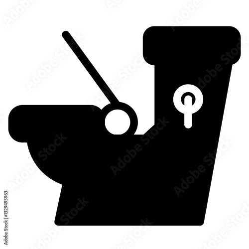 Closet Latrine Lavatory Glyph Icon