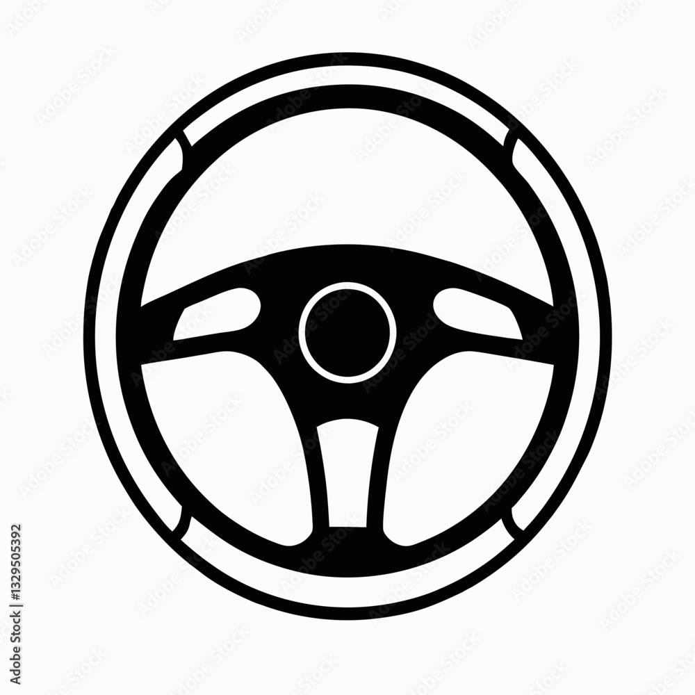 Steering wheel icon vector illustration Steering wheel icon vector illustration