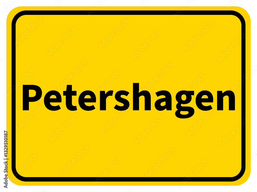 Illustration eines Stadteingangsschildes von Petershagen, einer Gemeinde des Kreises Minden-Lübbecke Illustration eines Stadteingangsschildes von Petershagen, einer Gemeinde des Kreises Minden-Lübbecke