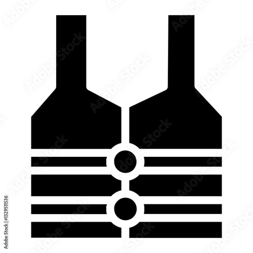 Vest Safty Sea Glyph Icon