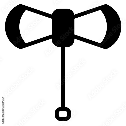 Poleaxe Axe Weapon Glyph Icon