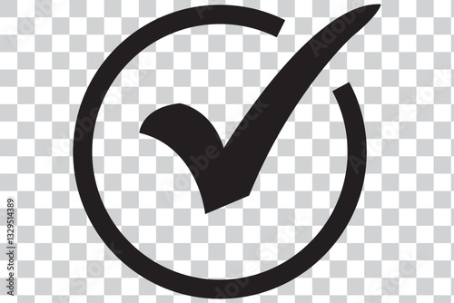 black check mark icon