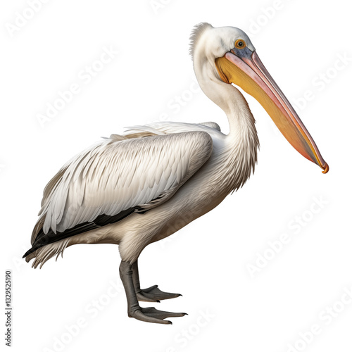 Realistic PNG of a Pelican – High-Quality Cutout on White Background