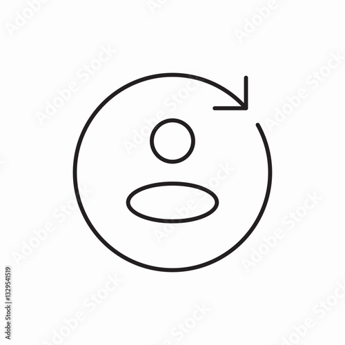 User profile update icon vector sign