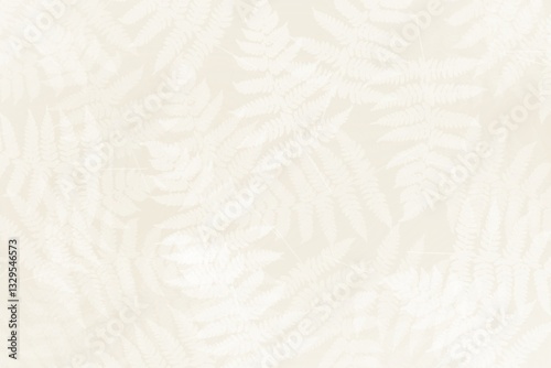 Light fern foliage textured artistic leaf background, elegant simple modern wallpaper design with leaves