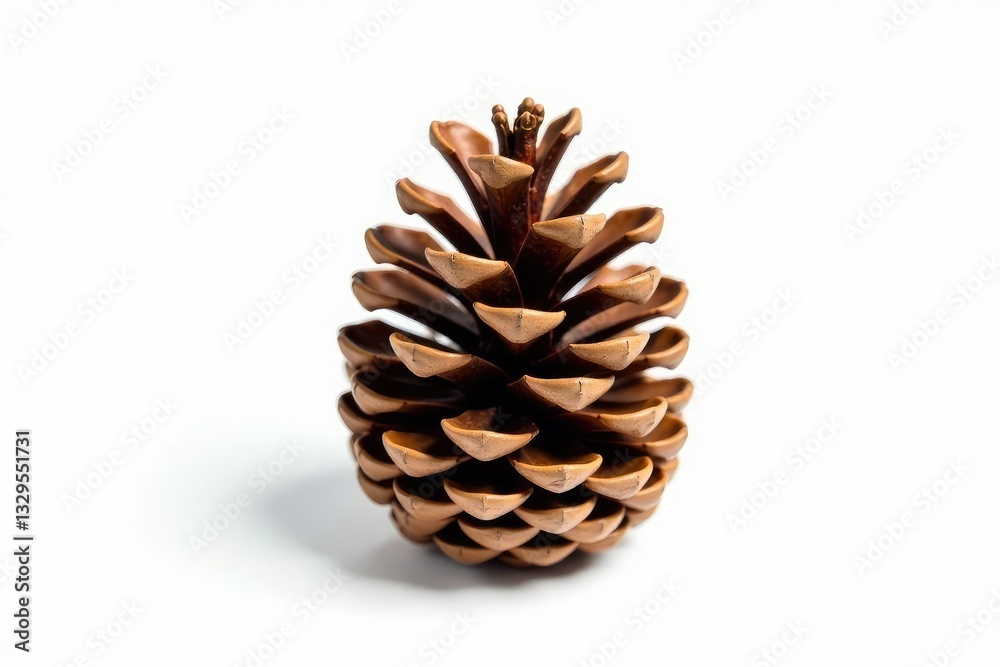 Single pine cone isolated on white background, pine cone, isolated Single pine cone isolated on white background, pine cone, isolated