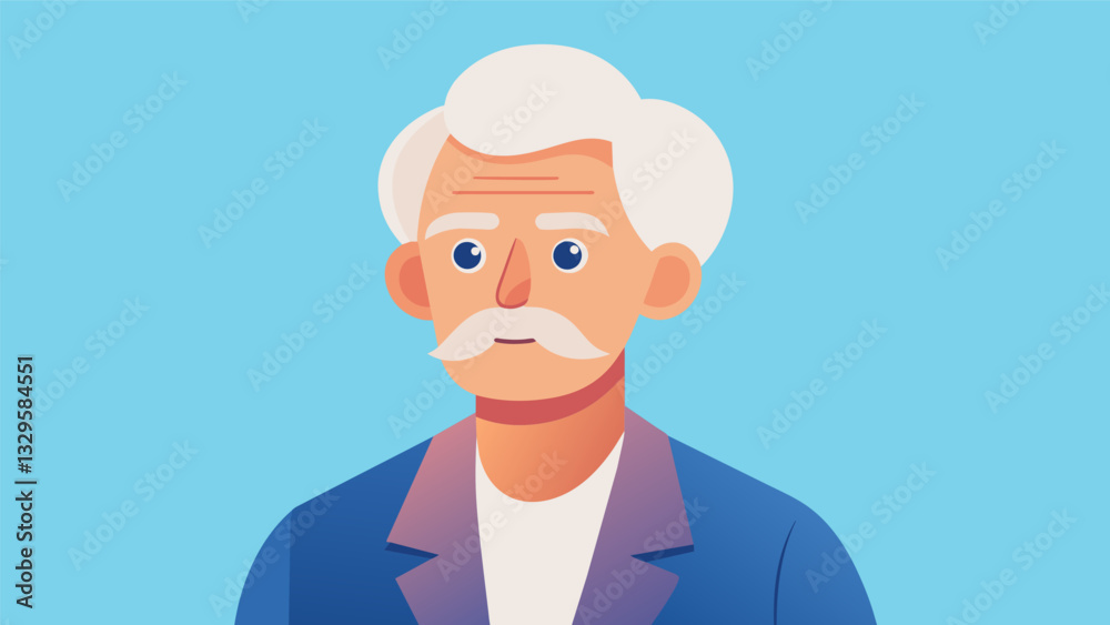 A retired psychologist with decades of experience in mental health serves as a senior life coach for older adults facing mental and emotional challenges in their later years.. Vector illustration A retired psychologist with decades of experience in mental health serves as a senior life coach for older adults facing mental and emotional challenges in their later years.. Vector illustration