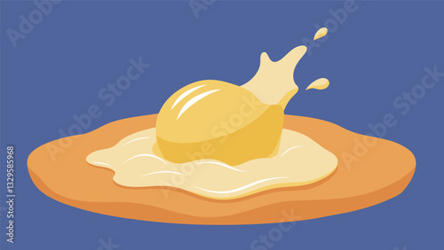 The dough is then kneaded on a floured surface until it becomes elastic and easy to work with.. Vector illustration