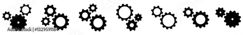 ICÔNES DE CONCEPT D'ENGRENAGES