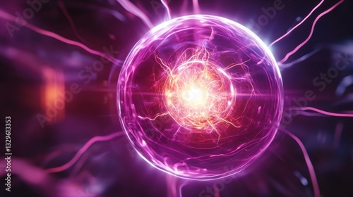 Wallpaper Mural Futuristic Quantum Fusion Reactor Generating Energy Standard Version Torontodigital.ca