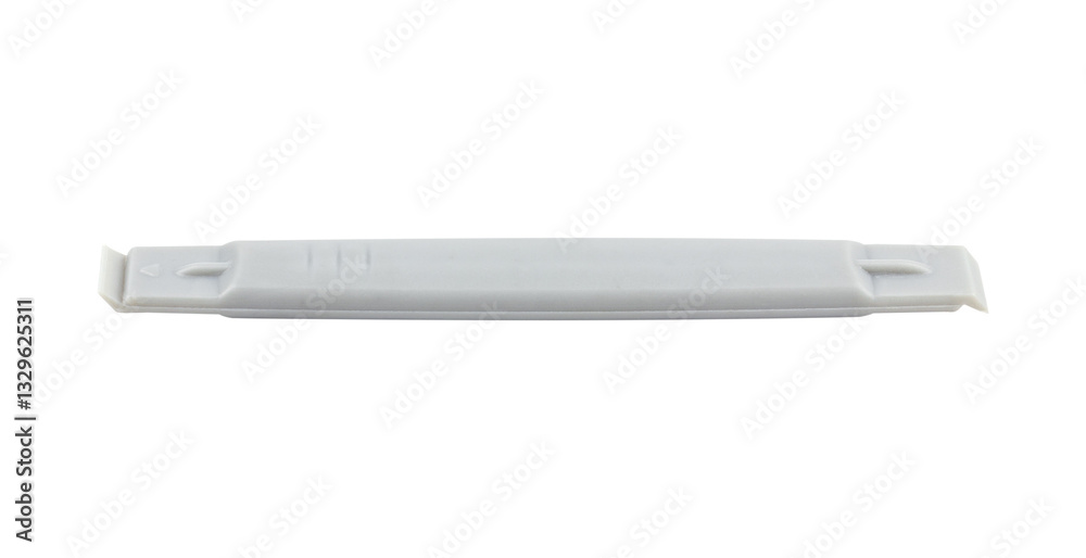 plastic spatula for disassembling the case of phones and laptops, isolated from the background plastic spatula for disassembling the case of phones and laptops, isolated from the background