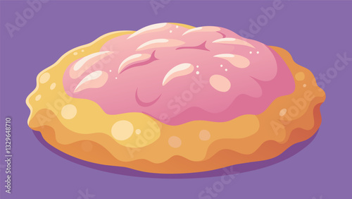 The crumbly flaky texture of the pastel is a testament to the skillful hands that have been perfecting the recipe for generations.. Vector illustration