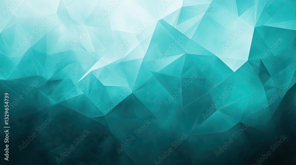 Abstract Teal Low Polygonal Background Texture Design with Gradient Shades of Light and Dark Cyan Abstract Teal Low Polygonal Background Texture Design with Gradient Shades of Light and Dark Cyan