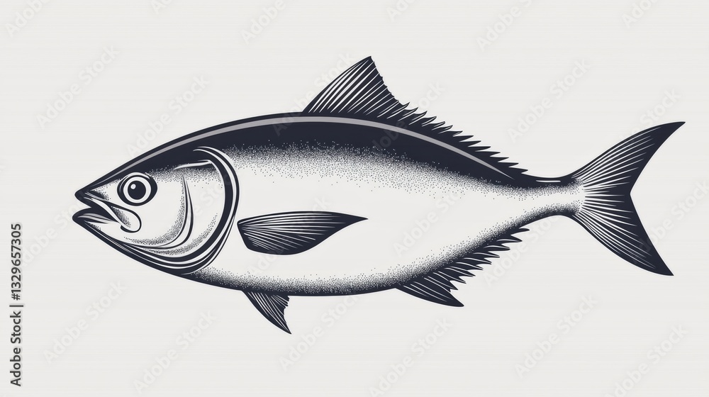Fototapeta premium Detailed of a tuna fish fillet