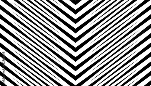 Black and white seamless geometric pattern with sharp arrows shape for sporty background. Easily resized and recoloured at your discretion. Vector Format Illustration 