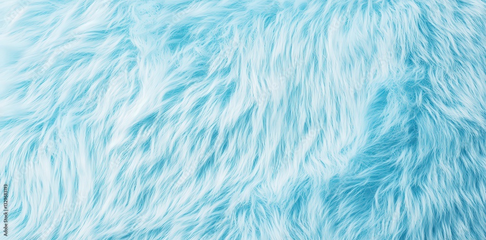 Fototapeta premium A soft, fluffy texture in pastel blue, resembling fur or a cozy blanket, creating a warm and inviting aesthetic.