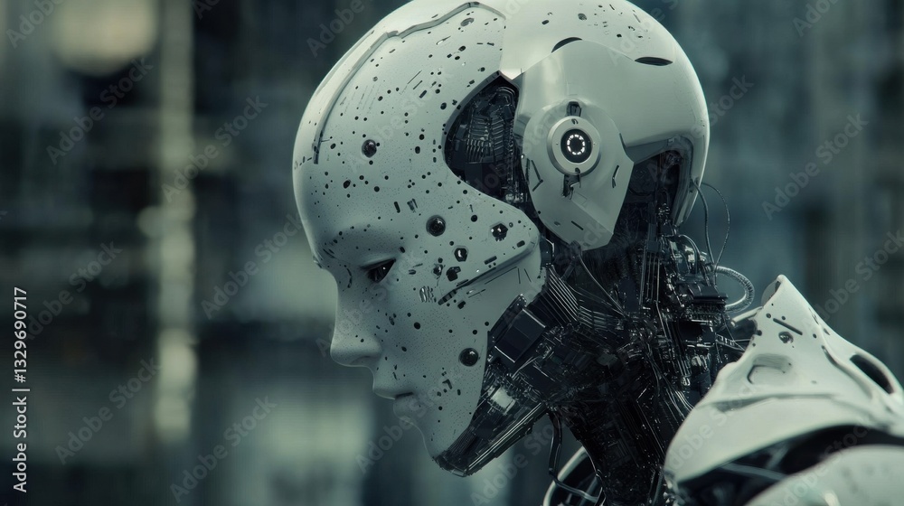 Fototapeta premium Quantum Enhanced Machine Learning System Training