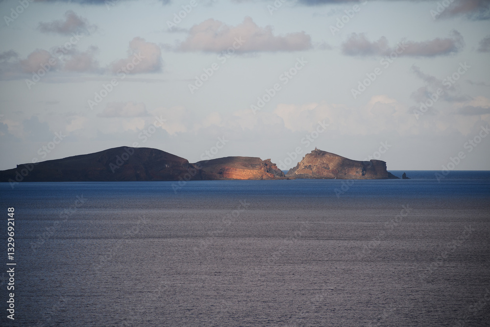 view of Ponta de São Lourenço - volcanic peninsula on Madeira island (Portugal)