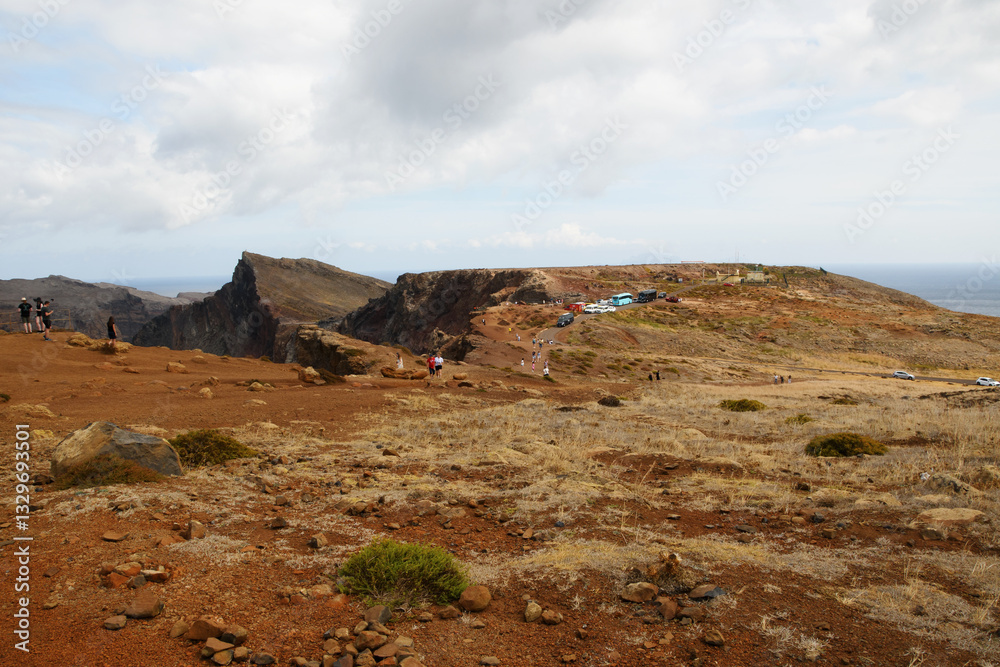 view of Ponta de São Lourenço - volcanic peninsula on Madeira island (Portugal)