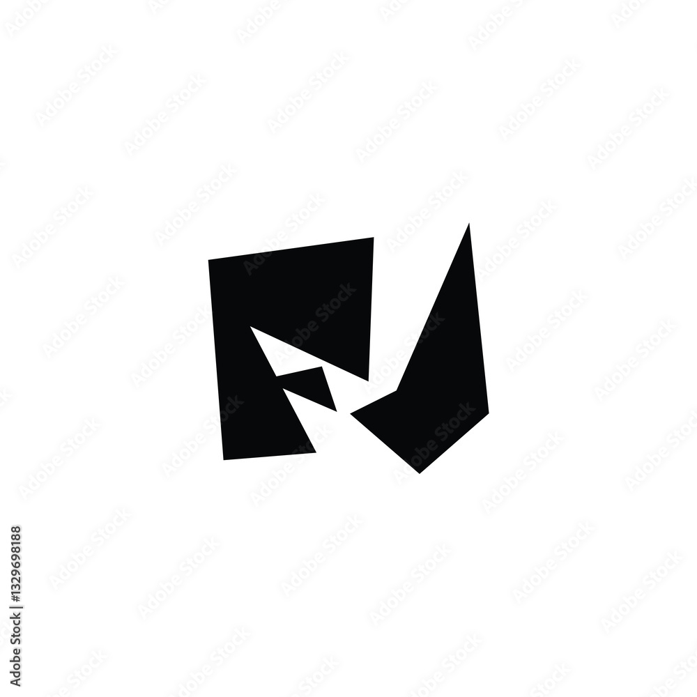 FJ monogram logo design letter text name symbol monochrome logotype alphabet character simple logo FJ monogram logo design letter text name symbol monochrome logotype alphabet character simple logo