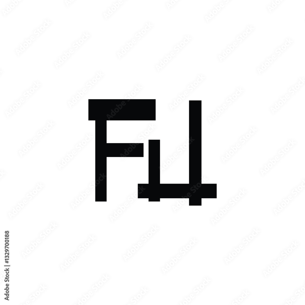 FJ monogram logo design letter text name symbol monochrome logotype alphabet character simple logo FJ monogram logo design letter text name symbol monochrome logotype alphabet character simple logo
