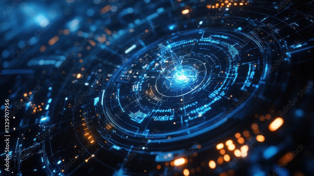 Holographic Interface Displaying Quantum Simulation