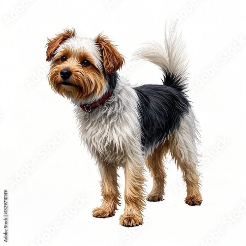 yorkshire terrier isolated on white