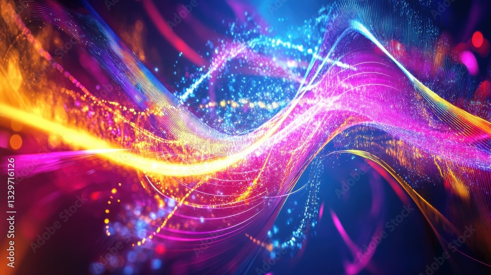 Abstract Digital Rendering of Quantum Wave Function Abstract Digital Rendering of Quantum Wave Function