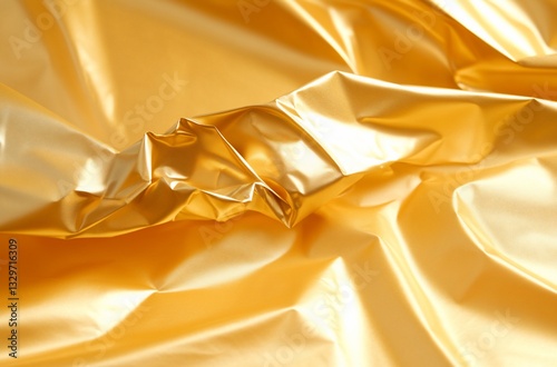 Golden fabric folds background texture for luxury design (1)